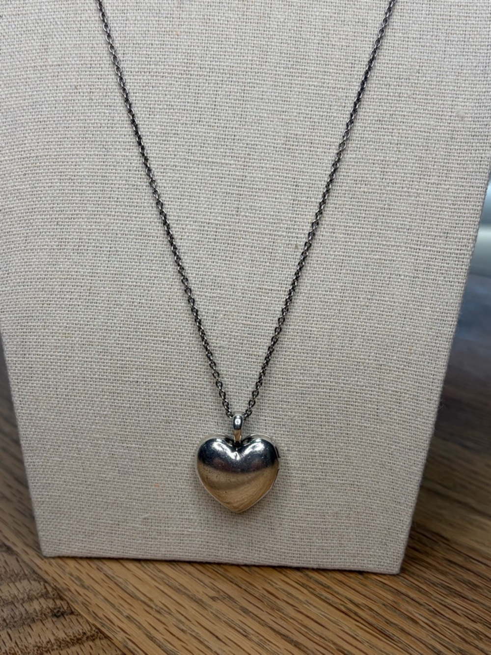 RETIRED Pandora RARE Sterling Silver Heart Pendant/Locket Necklace